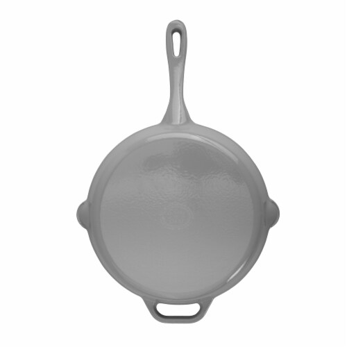 Dash of That® Skillet Enameled Cast Iron - Grey Perspective: back
