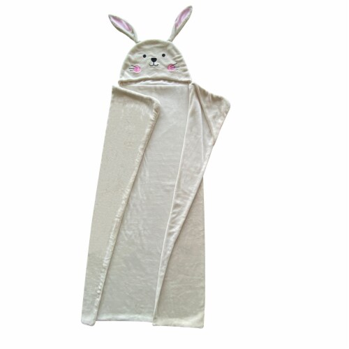 Holiday Home Hooded Throw Rabbit Blanket Perspective: back