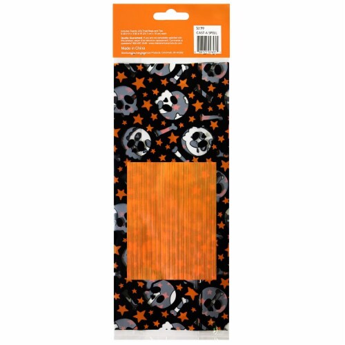 Holiday Home® Skull and Bones Treat Bags Perspective: back