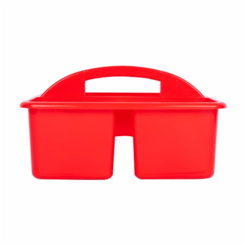 OfficeWorks 3 Compartment Caddy - Red Perspective: back