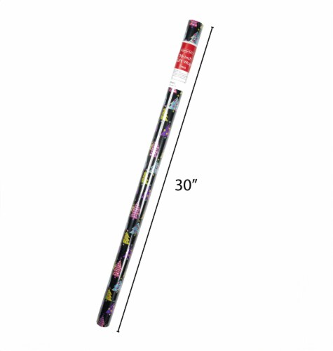 Holiday Home Trees Gift Wrap Perspective: back