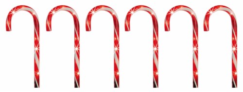 Holiday Home Shimmering Candy Canes Perspective: back
