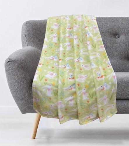 Holiday Home Frolic Throw Blanket Perspective: back