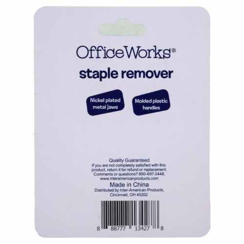 Office Works Staple Remover Perspective: back