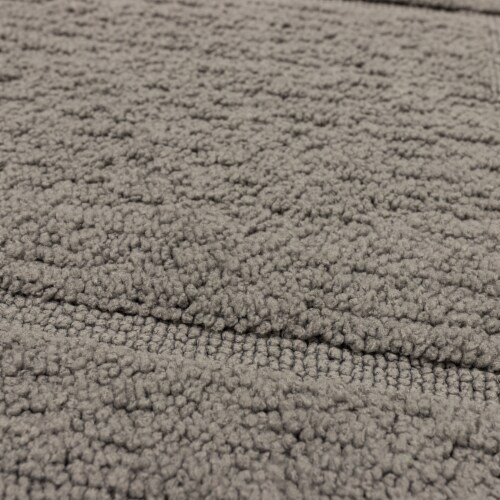 HD Designs Signature Contour Bath Mat - Excalibur Gray Perspective: back