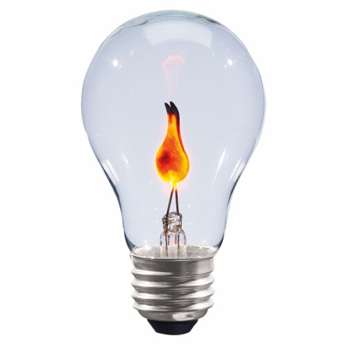 Holiday Home® 1W Clear with Flicker Halloween Light Bulb Perspective: back