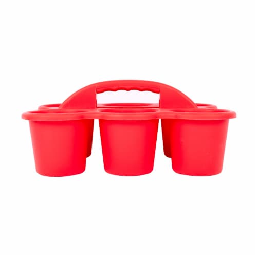 OfficeWorks 6 Cup Caddy - Red Perspective: back