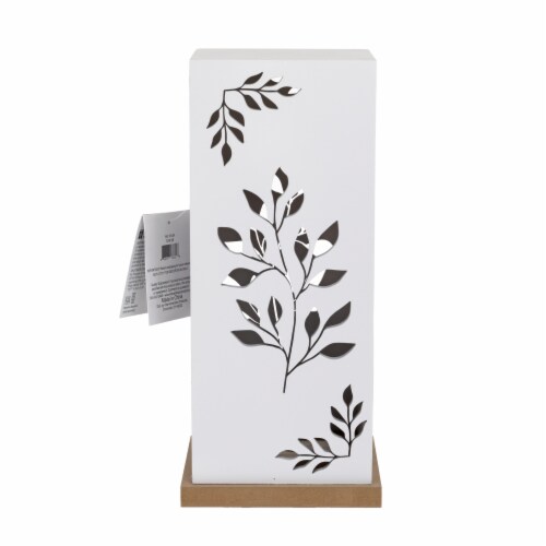 Holiday Home Wooden Cutout Autumn Lantern - White Perspective: back