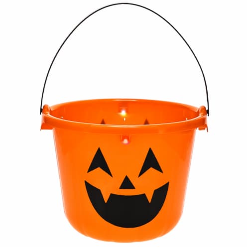 Holiday Home Treat Bucket - Orange Perspective: back