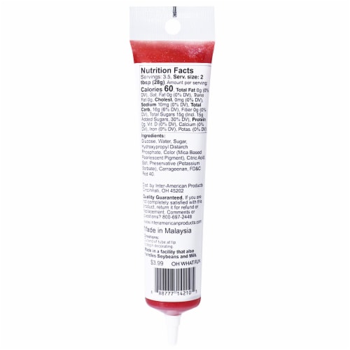 Holiday Home® Glitter Gel Tubes - Red Perspective: back
