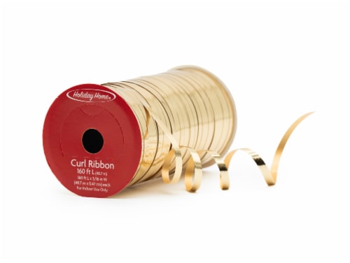 Holiday Home® Metallic Peggable Ribbon Spool - Gold Perspective: back