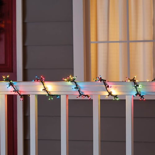 Holiday Home® 150 ct Green Wire Garland Christmas Lights - Multi Perspective: back