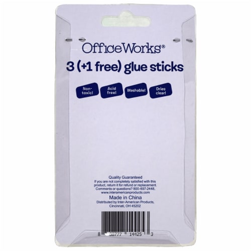 OfficeWorks Glue Sticks Perspective: back