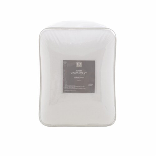 HD Designs® Jersey Comforter - White Perspective: back