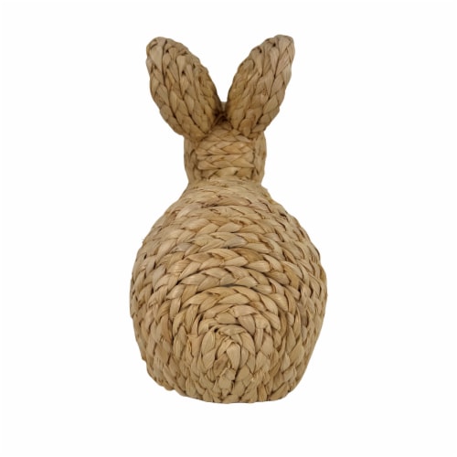 Holiday Home® Easter Natural Sitting Easter Bunny Perspective: back
