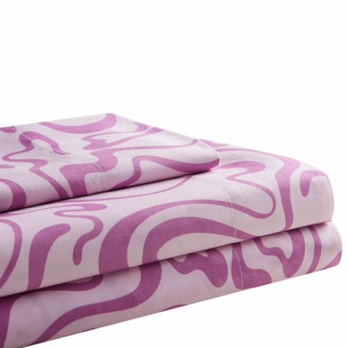 Everyday Living Microfiber Sheet Set  - Petals Perspective: back