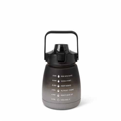 Everyday Living® Motivational Bottle Plastic - Black Perspective: back
