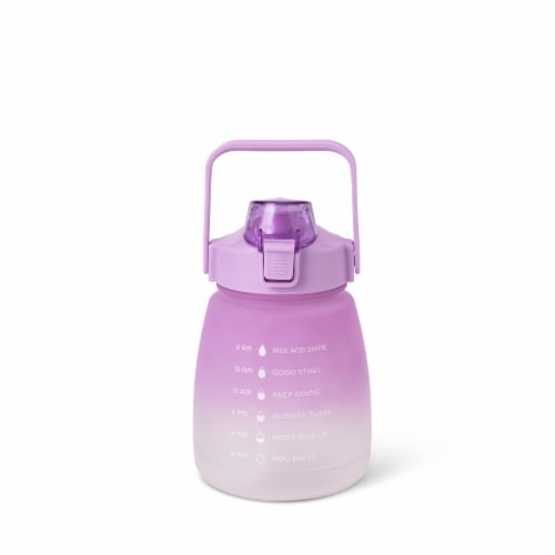 Everyday Living® Motivational Bottle Plastic - Purple Perspective: back