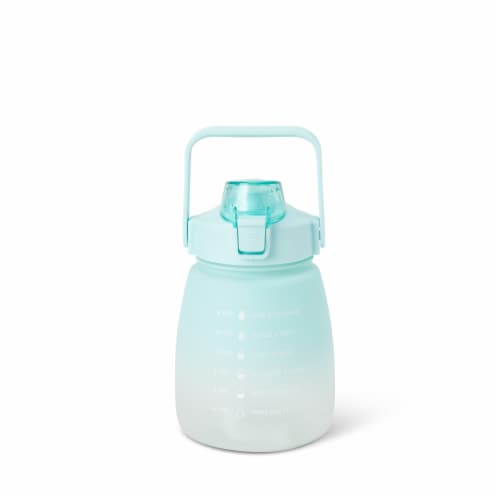 Everyday Living® Motivational Bottle Plastic - Blue Perspective: back