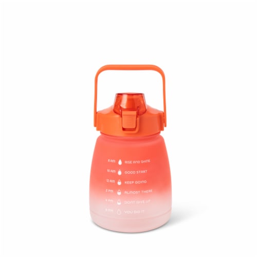 Everyday Living® Motivational Bottle Plastic - Coral Perspective: back