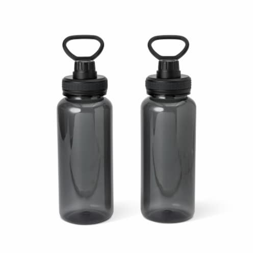 Everyday Living® Water Bottles Plastic - Black Perspective: back