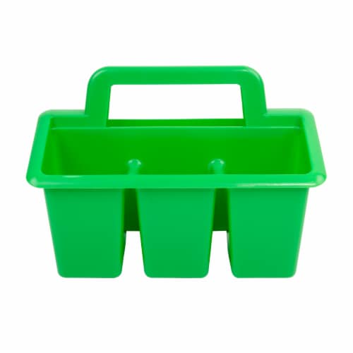 Office Works 4 Compartment Caddy - Green Perspective: back