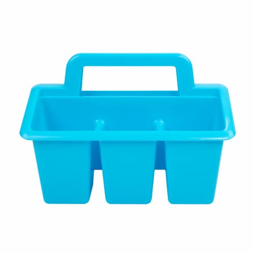 Office Works 4 Compartment Caddy - Light Blue Perspective: back