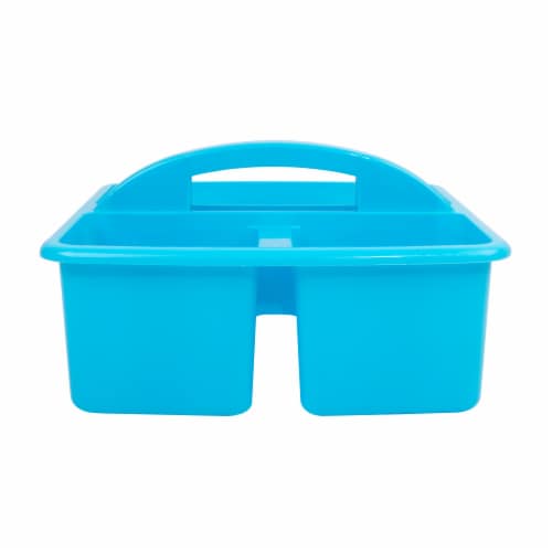Office Works 3 Compartment Caddy - Light Blue Perspective: back