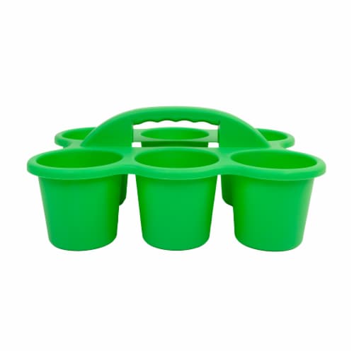 Office Works 6 Cup Caddy - Green Perspective: back