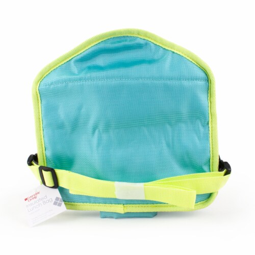 Everyday Living® Cube Lunch Bag - Light Blue Perspective: back