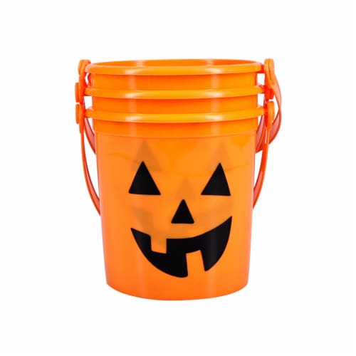 Holiday Home Pumpkin Mini Treat Buckets Perspective: back