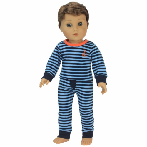 Sophia's Doll Clothes Pajama Shirt & Pants Set Perspective: back