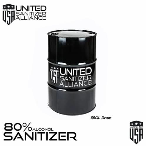 United Sanitizer United Sanitizer Multipurpose Bulk Liquid Based Hand Sanitizer - 55 Gallon Perspective: back