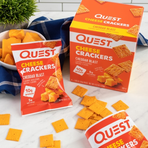 Quest® Cheddar Blast Cheese Crackers Perspective: back