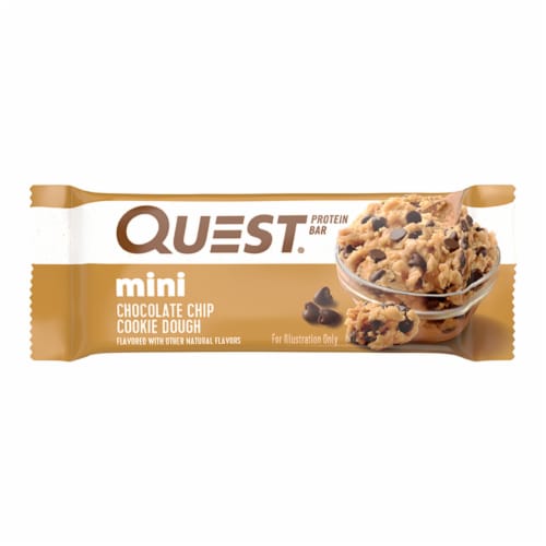 Quest Minis Chocolate Chip Cookie Dough Protein Bars Perspective: back