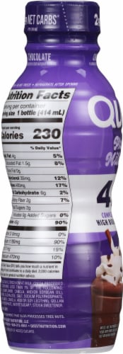 Quest™ Nutrition High Protein Chocolate Milkshake Perspective: back