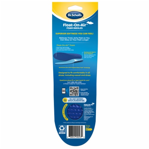Dr. Scholl's® Float on Air™ Women's Foam Insoles Perspective: back