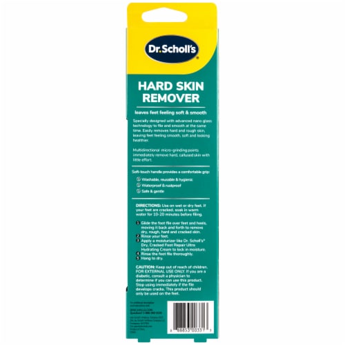 Dr. Scholl’s® Hard Skin Remover Nano Glass Foot File Perspective: back