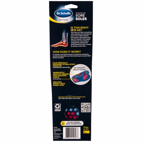 Dr. Scholl's Men's Orthotics for Sore Soles Perspective: back