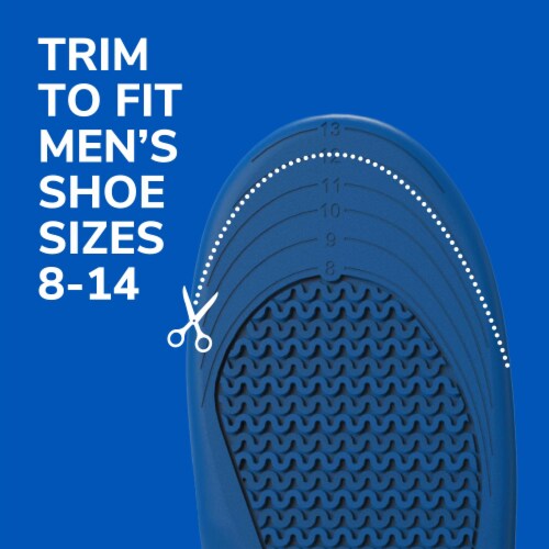 Dr. Scholl's® Men's Extra Support Massaging Gel Advanced Insoles Perspective: back