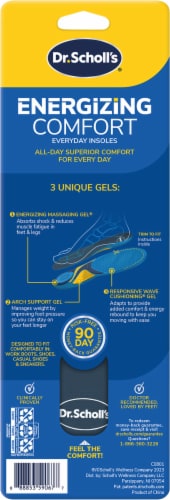 Dr. Scholl's® Women's Energizing Comfort™ Massaging Gel Insoles Perspective: back