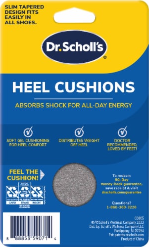 Dr. Scholl's® Men's Advanced Massaging Gel® Heel Cushions Perspective: back