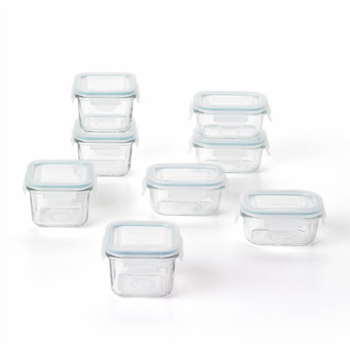 Glasslock Mini 5 and 7 Ounce Tempered Glass Food Storage Container Set, 8  Pieces, 1 Piece - Fry's Food Stores