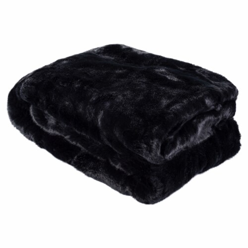 Black mink blanket deals