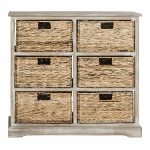 Keenan 6 wicker basket clearance storage chest safavieh