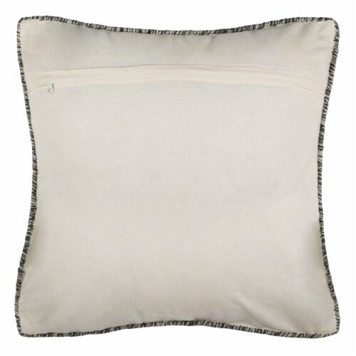 SAFAVIEH Dip Dye Quartre Patch Pillow Set of 2 Seasalt Perspective: back
