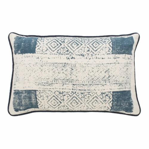 Abena Pillow 12" x 18" in Blue Perspective: back