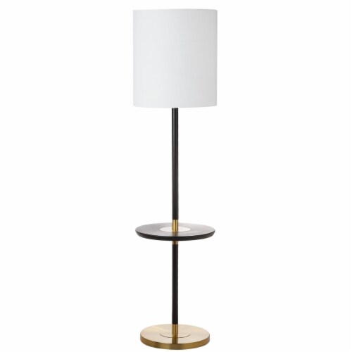 SAFAVIEH Janell Floor Lamp | Black / Gold | Perspective: back