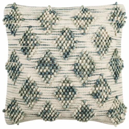 Safavieh Space Dye Pillow - Emerald Perspective: back