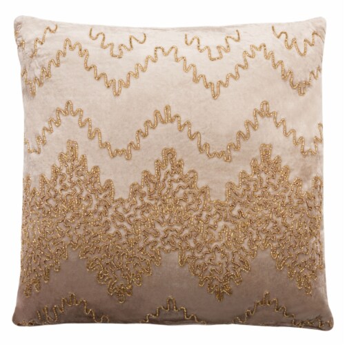 Safavieh Gold Sparkle Pillow - Gold Perspective: back